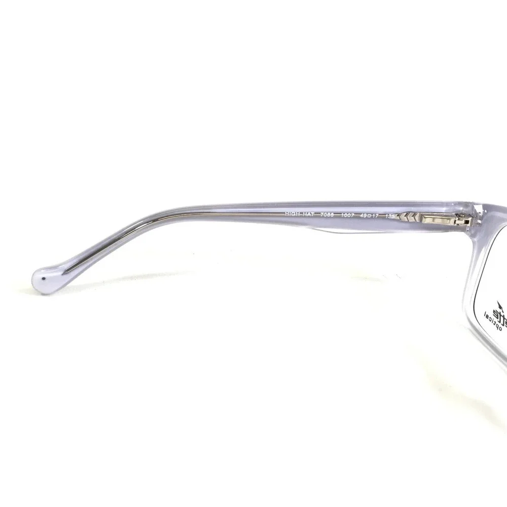 Arnette Small Eyeglasses Frames HIGH HAT 7086 1007 Black White Purple 49-17-135